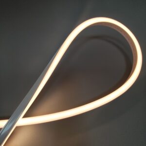 Silicon LED neon flexible strip for routed wood