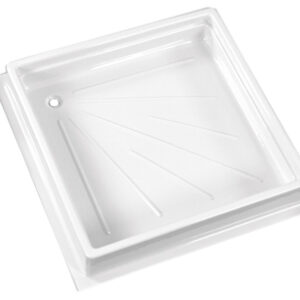 Shower tray 600 x 600 x 102 mm - Made of ABS - White